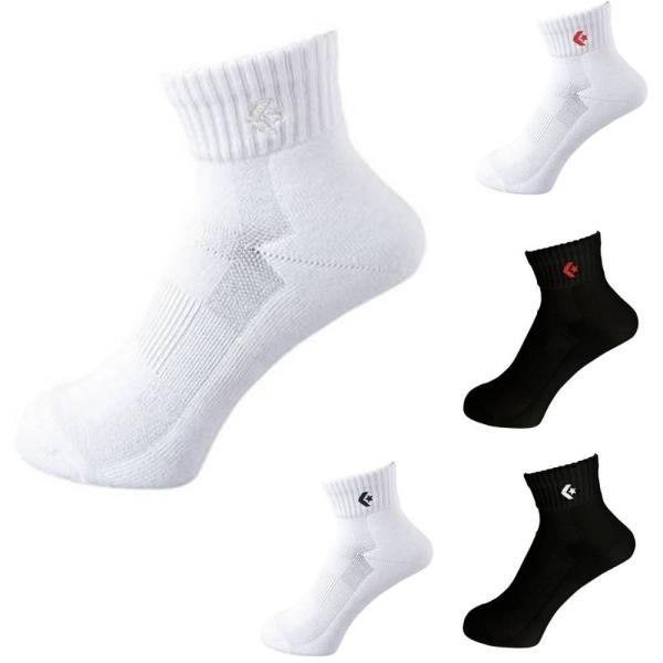 リーズナブルなバスケットソックス。ニューアンクル丈。素材：綿、アクリル、ナイロン、ポリエステル、ポリウレタンブランド：コンバース(CONVERSE)原産国：中国製