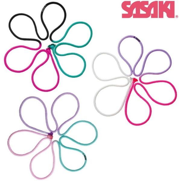 ササキスポーツ ササキ SASAKI 3色ロープ 新体操 体操 クラブ フープ 