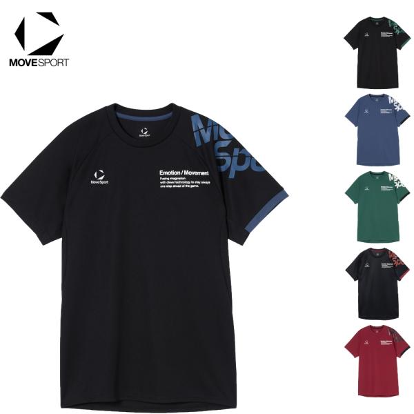 ムーブスポーツ 半袖プラクティスシャツ バレーボールシャツ Tシャツ バレーボール 半袖 吸汗速乾 スポーツ ユニセックス 男女兼用 MOVESPORT SV6SHT04U