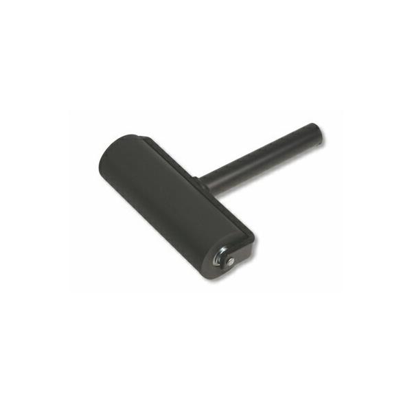 鉄柄 ゴムローラー（ベアリング入）50φ×180mm（185-98）押さえ シート 工具 内装 圧着 クロス 壁紙 防水