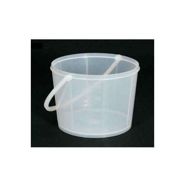 白ポリバケツ（大）白プラスチック柄 4L（870-18）容器 DIY 防水 塗装