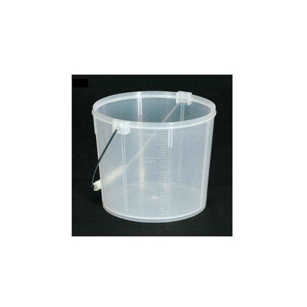 白ポリバケツ（小）3L（金属取手）（870-10）容器 DIY 防水 塗装
