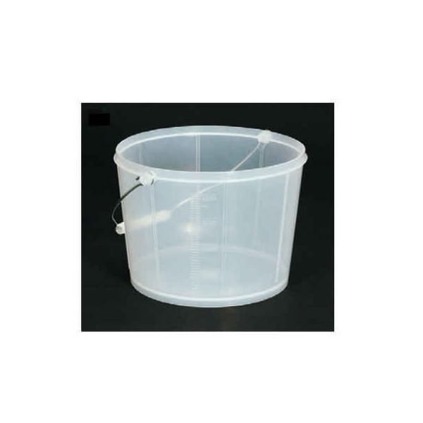 白ポリバケツ（大）4L（金属取手）（870-12）容器 DIY 防水 塗装