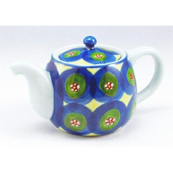 有田焼】【源右衛門窯】 染錦丸紋急須 （後手）【源右衛門】【古伊万里 ...