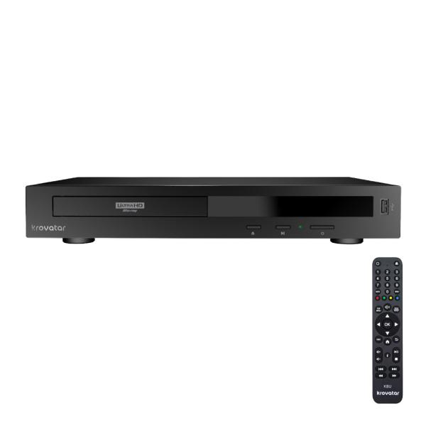 krovatar 4K ULTRA HD ブルーレイプレーヤー DVDプレーヤー HDR10+ HDMI出力 USB再生 CPRM対応 Bluetooth 同軸デジタル blu-ray BD UHD