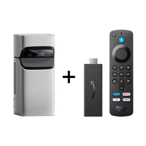 Fire TV Stick HDセット】BLUEWIDE 超短焦点 LED プロジェクター