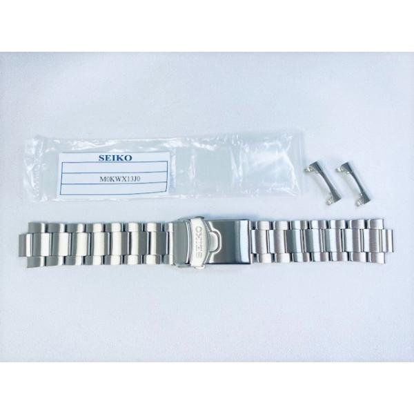 ◆新品未使用品◆SEIKO純正 M0KWX13J0（オイスタータイプ）22ｍｍ Seiko 5 Sports 純正ステンレス3連メタルバンド M0KWX13J0