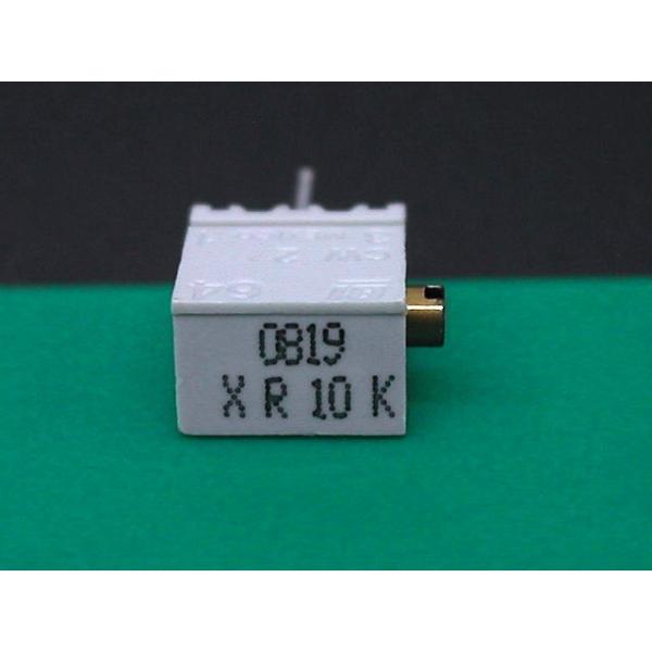 メーカー：BI (TT　Electronics)抵抗値：10ｋΩ電力：0.25W(1/4W)実装タイプ：DIP終端スタイル：PCピン回転数：12調整タイプ：側部調整