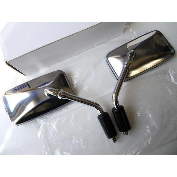 ☆【衝緩構造】純正type スクエアミラー 10mm 正ネジSET！ ＊GSX-S125