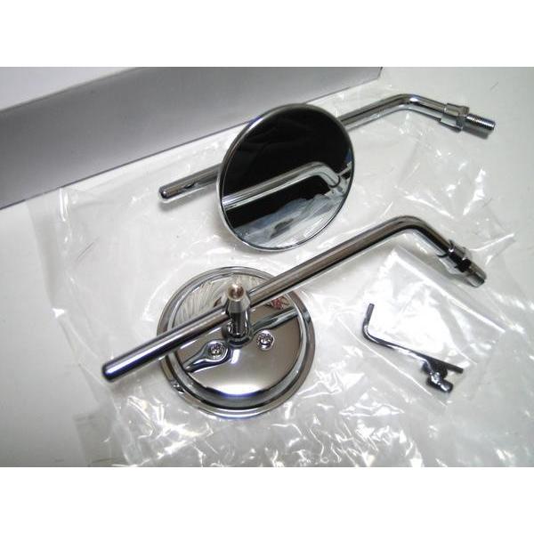 ☆カスタム ラウンドミラー 10mm 右：逆ネジ SET！ ＊XSR125 ＊TW225E