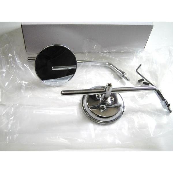 ☆カスタム ラウンドミラー 8mm 右：逆ネジ SET！ ＊X FORCE