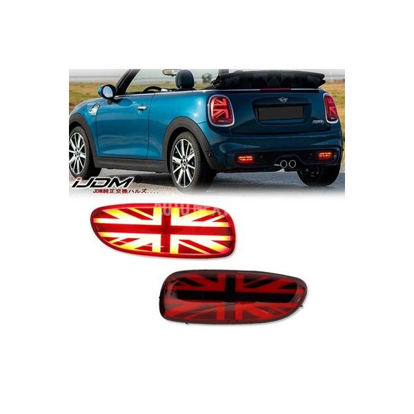 【並行輸入品】ミニクーパー用LEDリアフォグランプ リアバンパーリフレクター ハザード灯 jcw r56 r57 r58 09-13 r59 ロードスター 11
