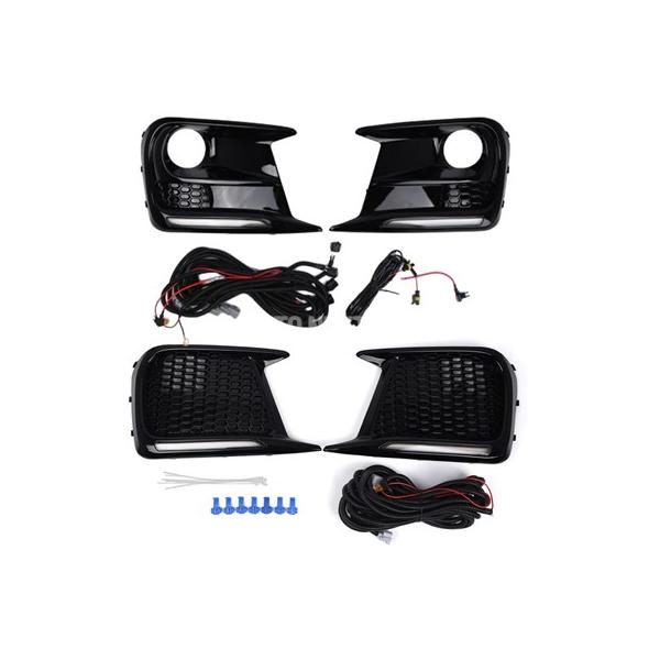スバルフロントバンパーカバー フォグランプトリム ベゼル バンパーライトフレーム 57731va380 57731va390 2個 wrx wrx sti 20