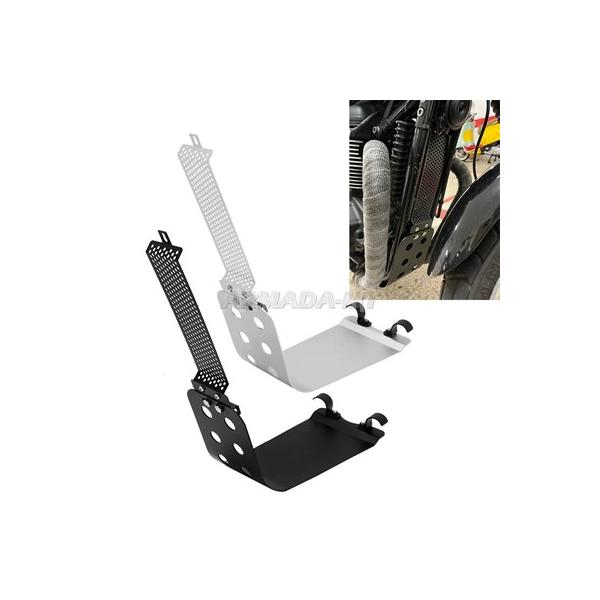 【並行輸入品】バイクエンジンガード スキッドプレート オイルクーラーカバー トライアンフボンビネルt100 se スラストトン クリスブラー ソブmcクイーンパーツ