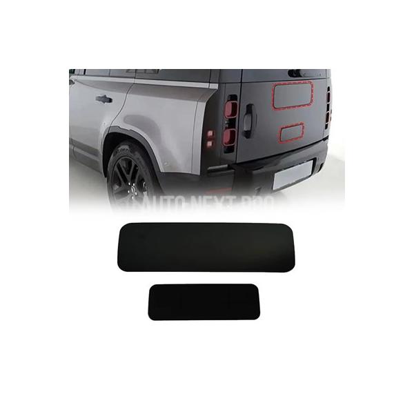 【並行輸入品】リアスペアタイヤ用プレート 2個 lr defender 90 110 2020-2023 abs 適合 黒 緑 灰色 茶色