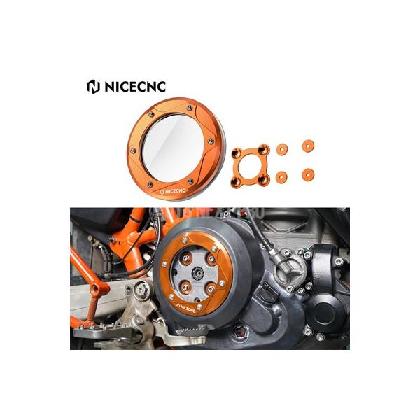 【並行輸入品】nicecncクリアエンジンクラッチカバーktm 690エンデューロr smc rduker ハスクバーナ 701スーパーモトエンデュー
