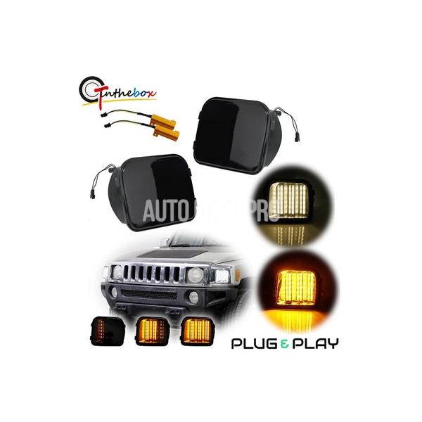 ハマーh3 パークシグナルウィンカー&サイドクリア左右セット【中古美品】 ハマーh3 パークシグナルウィンカー&サイドクリア左右セット