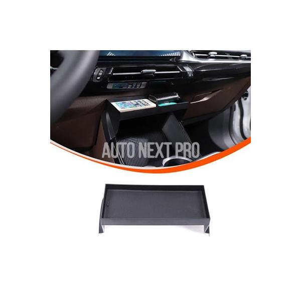 【並行輸入品】Absブラックカーセンターコンソールオーガナイザートレイ 収納ボックス 携帯電話ラック カーアクセサリー bmw x1 ix1 u11 2023-