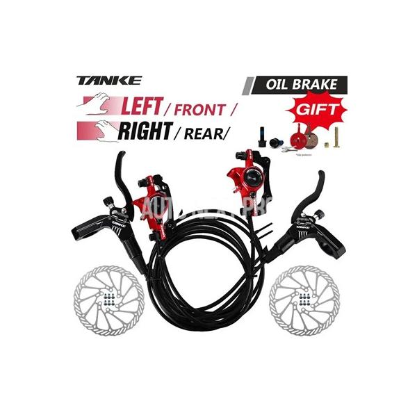 【並行輸入品】TANKE MTB 油圧ディスクブレーキセット 160mm 油圧 CNC キャリパー クランプ フロント リア A/B ピラーハンドル 自転車アップグレードパーツ