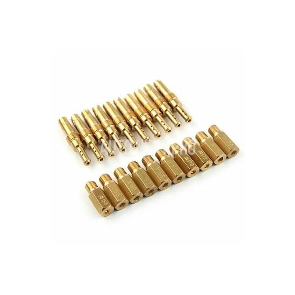 20 個キャブレターメインジェットキットスロー/パイロットジェットキット汎用 Keihin PWK CVK FCR-MX PJ PWM バイクアクセサリー