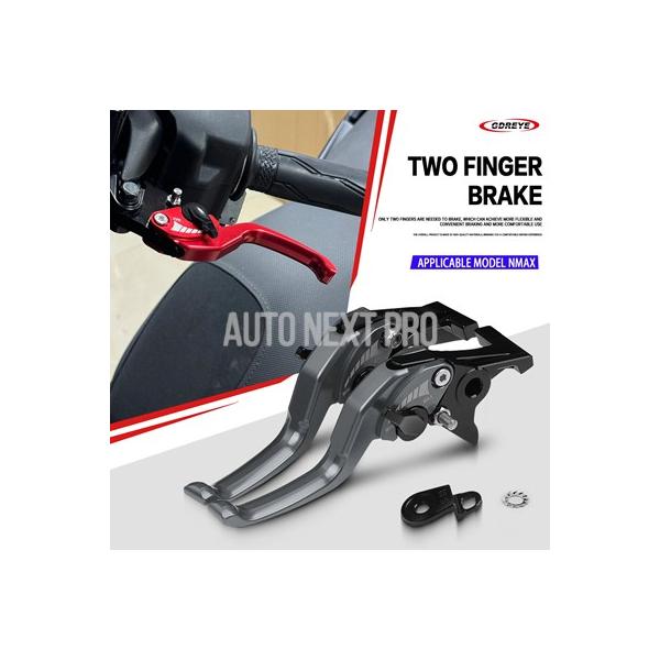 ヤマハ NMAX 155/160/125 2015-2025 新型 ショートブレーキクラッチレバー バイク nmax155 ハンドルレバー パーキングロックストッパー付き