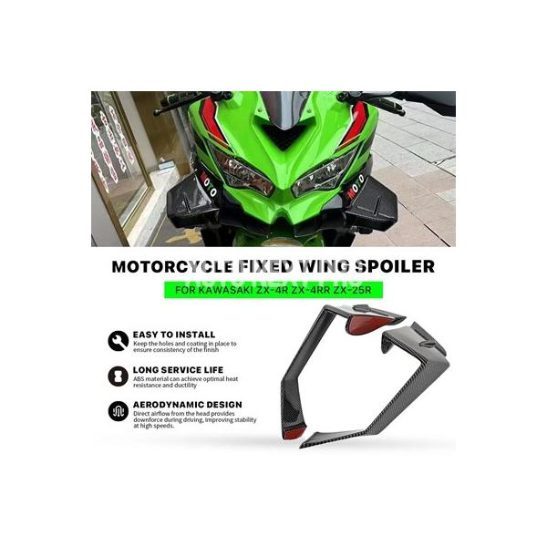 ZX4R ウイングレットカーボンペイントカワサキ ZX-4R ZX25R 2020-2025