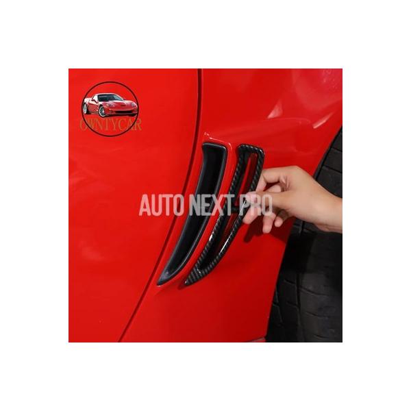 【並行輸入品】Absカーボンカーシャインビル サイドフェンダーステッカー カーアクセサリー chevalcocorvette c6 2005-2013