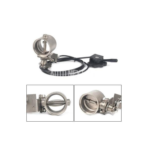 【並行輸入品】手動操作バイク排気制御バルブ2 インチ51mm/2.36インチ 60mm排気制御バルブ - 溶接可能/防水設計