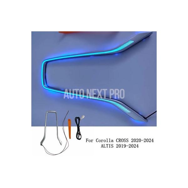 【並行輸入品】LED車内アンビエントライト カップホルダー 装飾ライト トヨタカローラ クロス アルティス 2020-2024