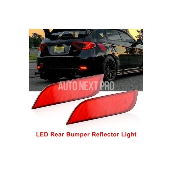 赤色 LED リアバンパーリフレクターテール/ブレーキライトリアフォグランプスバルレガシィ エクシーガ レヴォーグ XV クロストレック インプレッサ WRX 
