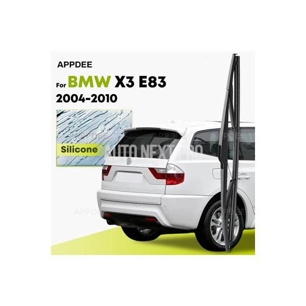 シリコン リアワイパー BMW X3 E83 2004-2010用 コーティング れたフロントガラスワイパーブレード 14インチ リアウィンドウブラシ