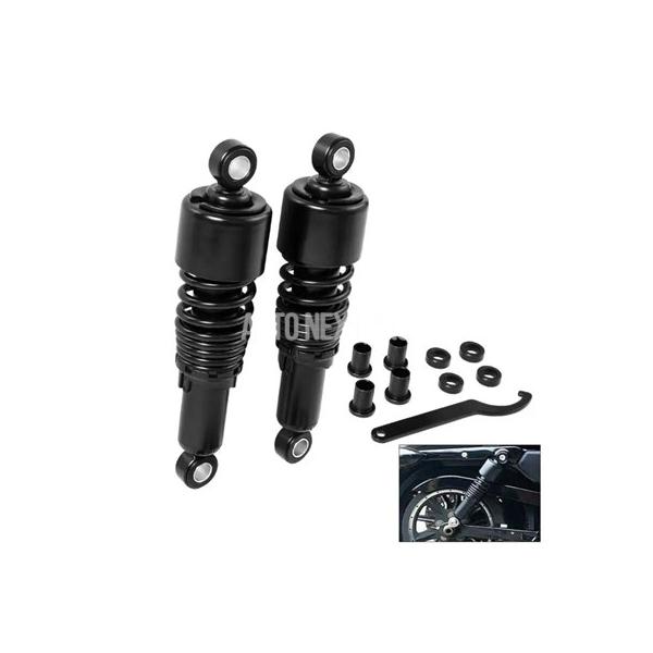 並行輸入品】ハーレースポーツスター用ブラックリアサスペンション