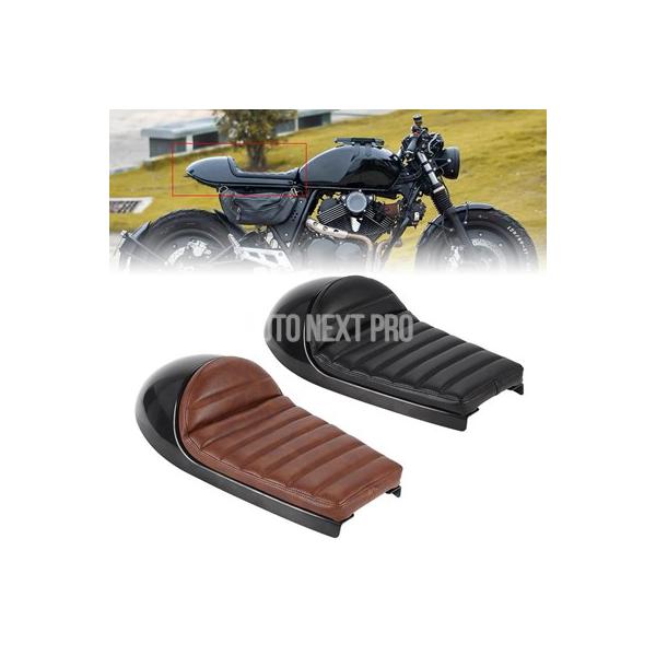 並行輸入品】レトロカフェレーサーシートパンベースヴィンテージサドル