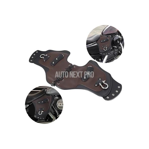 並行輸入品】バイク用puレザーヒートサドルシールド ハーレー