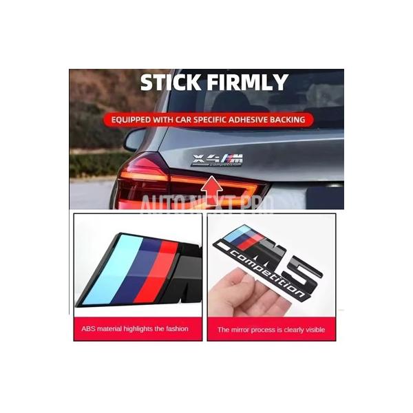 3Dカーボディサイドバッジデカール BMW Mコンペティション X2M X3M X4M X1 X2 X3 X4 X5 ボディリアトランクデコレーションステッカー