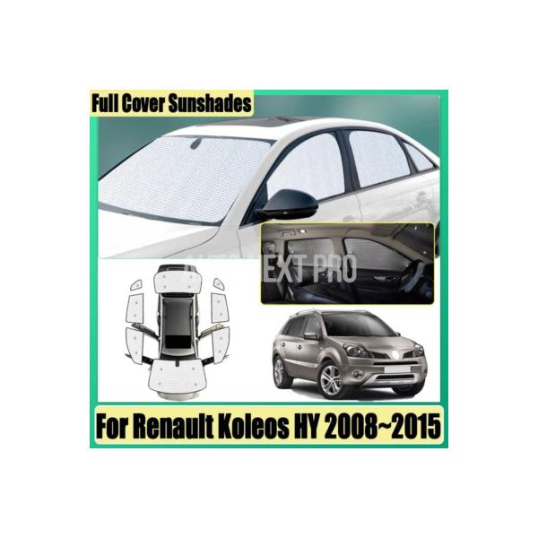ルノー コレオス HY MK1 2008 2009 2010 2011~2015 車用ウィンドウバイザー カバーサンシェード 紫外線防止 プライバシーブロック 