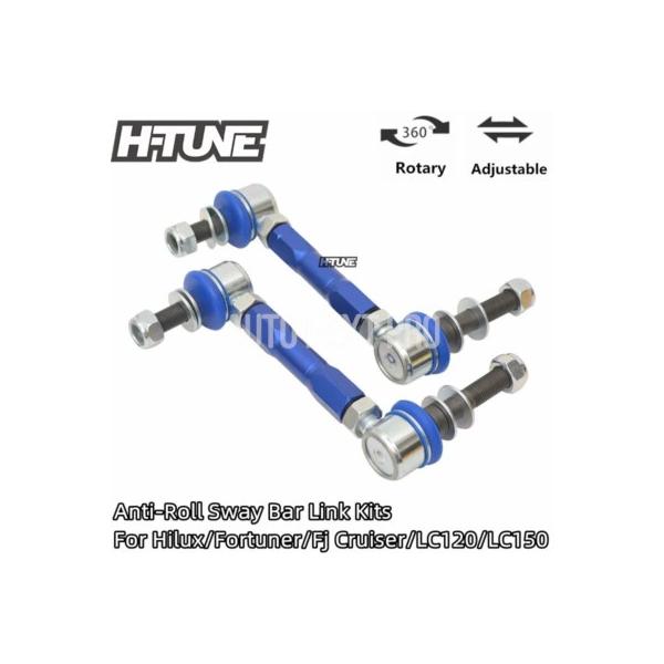 フロント付き 調節可能 ランドスティックバーリンクキット ハイラックス ファーザー fj クルーザー lc120/lc150 4個