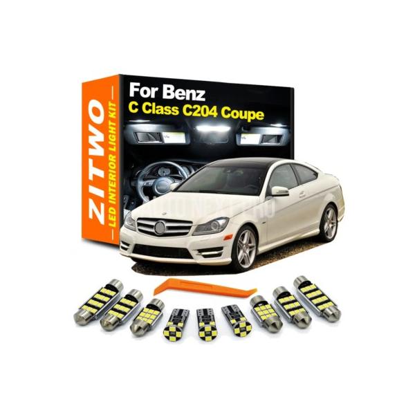 車内ドームライトキット メルセデスベンツcクラスc204クーペc250c300 c350 c63 ZITWO-LED-2011 14個 2015