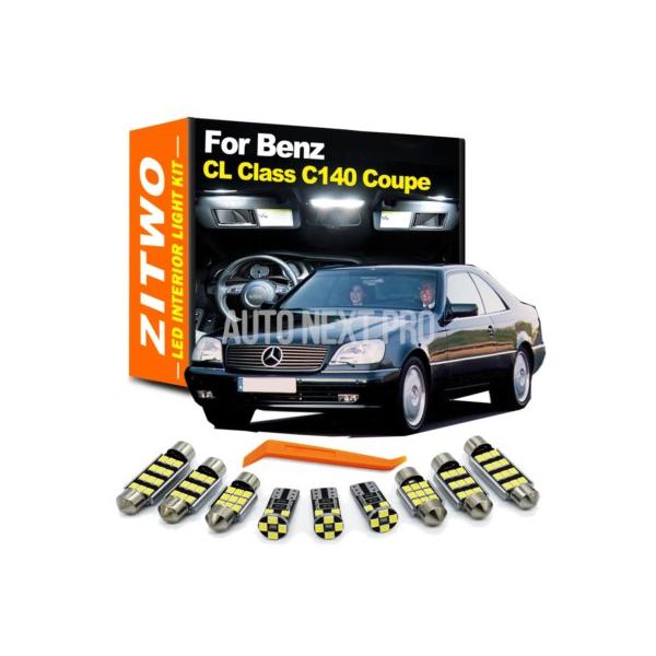 Zitwo-車内用LEDライトキット メルセデスベンツclクラスクーペc140 sec500 sec600 cl500 cl600 1992-1998  17個