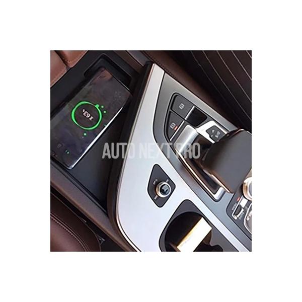 車載ワイヤレスチャージャー 15w 急速チャージャー 充電パッド 充電ホルダー アウディ Q7 2016 2017 2018 2019 アクセサリー
