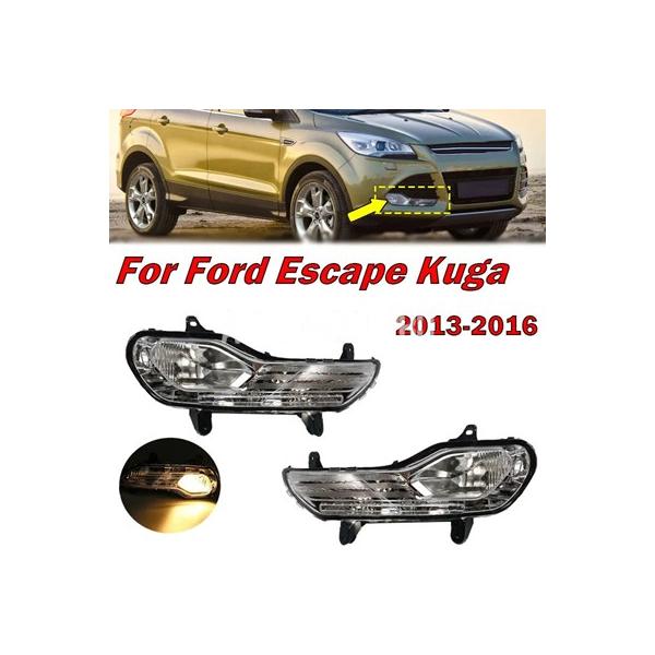 車 バンパー フォグライト フォードエスケープクーガ2013 2014 2015用フォグライト カーアクセサリー