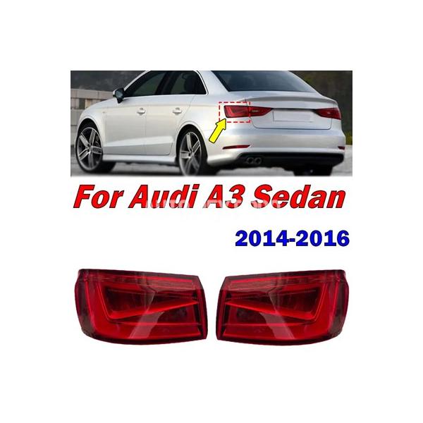 カーアクセサリーアウディ A3 セダン 2014 2015 2016 リアバンパーテールライトハザードブレーキストップライト信号ランプテールライトアセンブリ