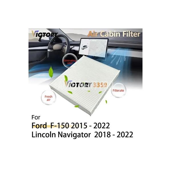 HEPA-エアフィルター フォードF-150 f150 f 150 ロボ2015-2022 フォードエクスペディションリンカーンナビゲーターl 2018-2022 v6 7c3z-9601-a