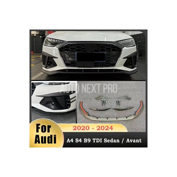アウディ A4 S4 B9 TDI セダン/アバント 2020 2021 2022 2023 2024 フロントバンパーリップスポイラー ディフューザー ボディ