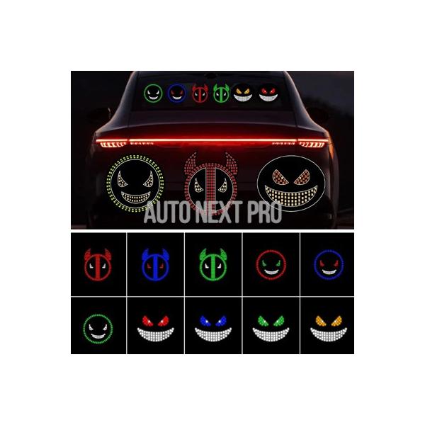 デビルアイライト デーモンアイ LED 表現ライト 車 フロントガラス ディスプレイ装飾ランプ ハザード灯 オフロード トラック SUV用