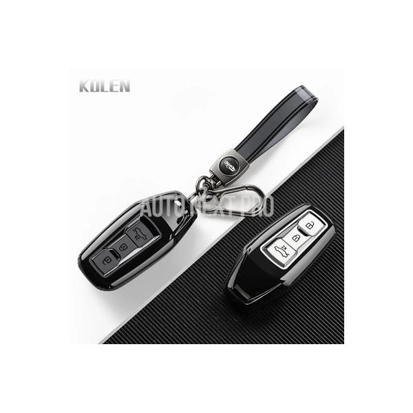 新型TPU カーキーケースカバー アウディ A6 C9 S6 RS6 A5 B10 A3 Q5 Q6 2026対応 保護シェル付きキーホルダーアクセサリー
