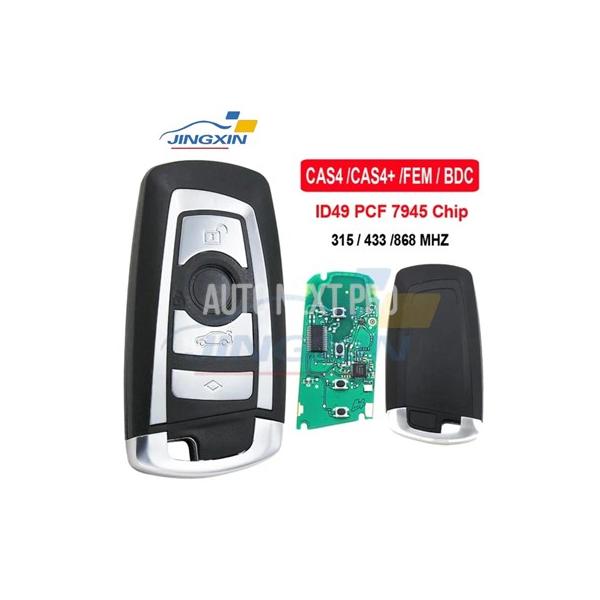 Jingxin-スマートカーリモコンキー カーアラーム キーレス cas4システム 868  315  433mhz bmw 1  3  5  7シリーズ kr