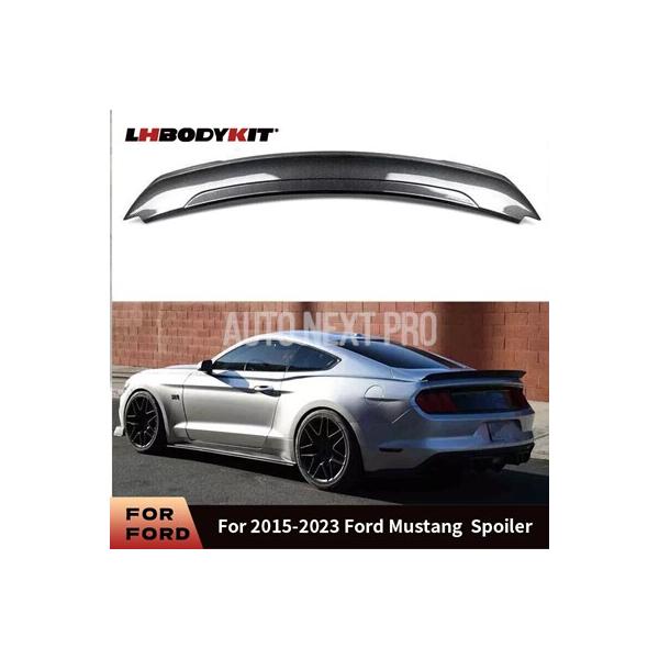 ABS トランクスポイラー 光沢  黒 パンチ  い取り付け カーアクセサリー フォードマスタング2015-23 トラックパックスタイル gt