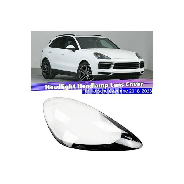ポルシェ カイエン 2018 2019 2020 2021 2022 2023 アクセサリー 車 ポリカーボネート 高光沢 完全クリア ヘッドライト ガラス