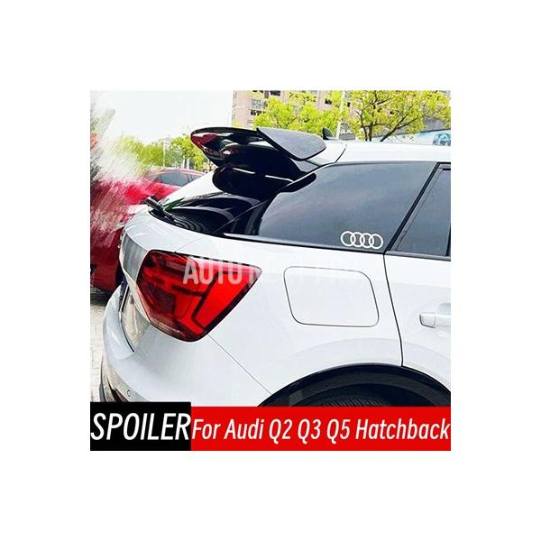アウディQ2 Q3 Q5用ハッチバック汎用130CMスポイラー リアルーフトランクリッド用ブラックカーボンスポイラーウィング 車外装アクセサリーパーツ